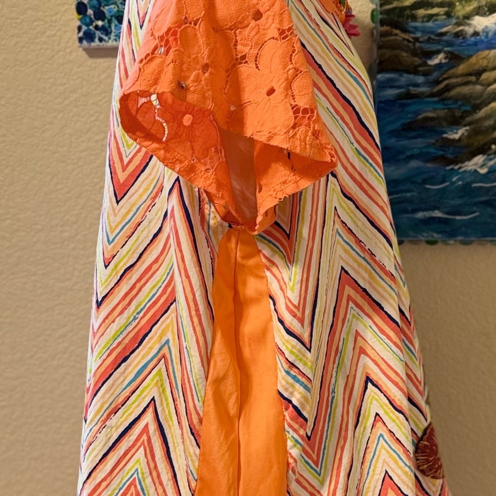Colorful Chevron Patterned Blouse - Picture 7 of 8